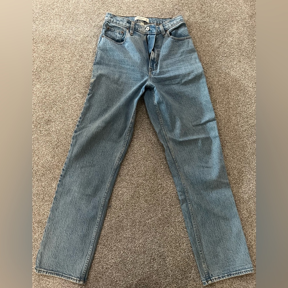 Abercrombie curve love ultra high rise 90s straight - Picture 2 of 5